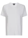 James Perse Slub Jersey Shrunken Tee T-shirt In White