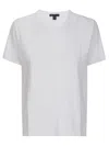 James Perse Slub Jersey Shrunken Tee T-shirt In White