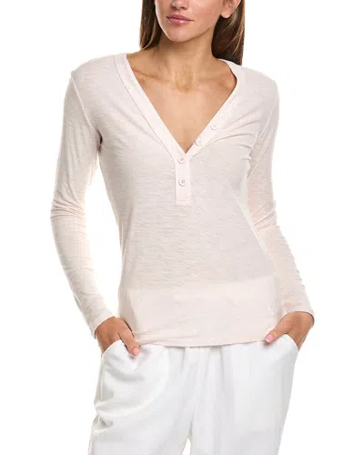 James Perse Slub Jersey Top In Neutral