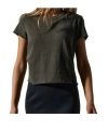 James Perse Slub Knit T-shirt In Black