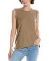 James Perse Slub Cotton Muscle Tank In Brown