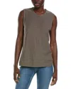 James Perse Slub Muscle Tank In Brown
