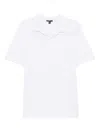 James Perse Slub Polo Top In White