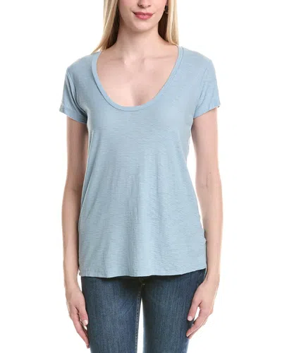 James Perse Solid T-shirt In Blue