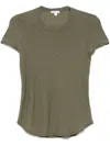 James Perse Slub Texture T-shirt In Green