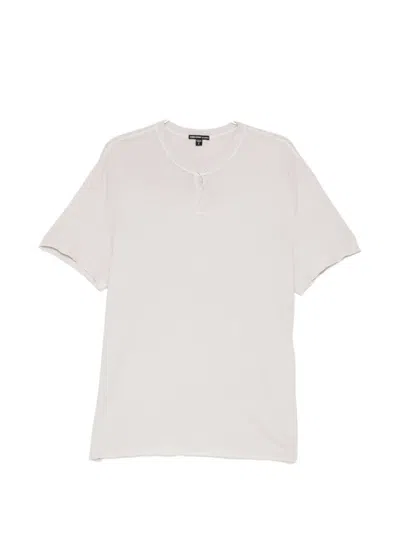 James Perse Slub-jersey Henley T-shirt In Neutral