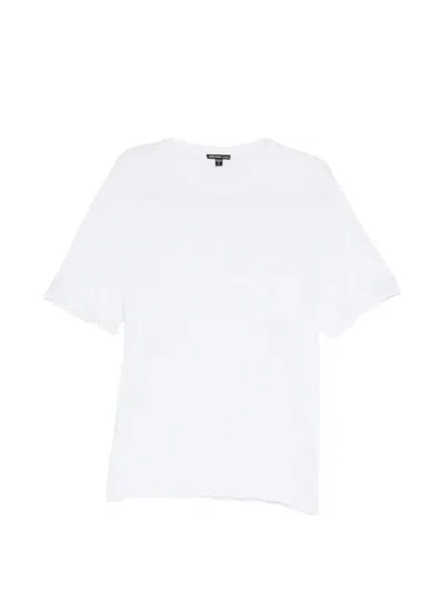 James Perse Slub-jersey Pocket Tee In White