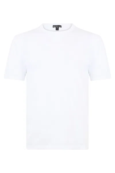 James Perse Soft Cotton Short Sleeve T-shirt In White