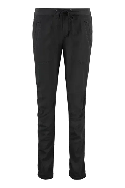 James Perse Drawstring Waist Trousers In Grey