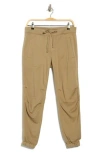 James Perse Soft Drape Utility Pants In Brown