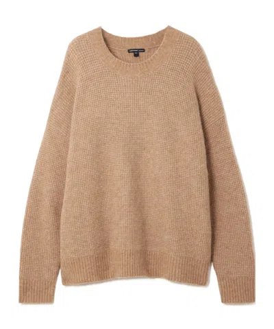 James Perse Solid Color Knit Sweater In Brown