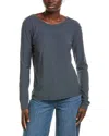 James Perse Solid Shirt In Blue