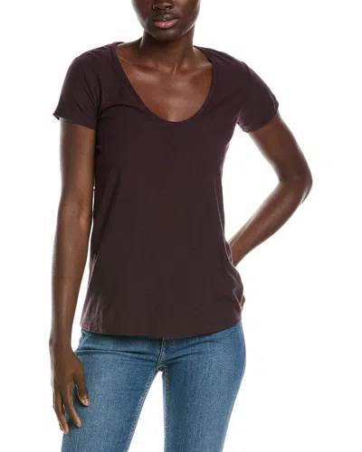 James Perse Solid T-shirt In Brown