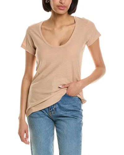 James Perse Solid T-shirt In Brown