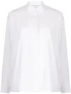 James Perse Spread-collar Poplin Shirt In White