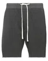 James Perse Standard Man Shorts & Bermuda Shorts Charcoal Size 5 Supima, Polyamide, Lyocell In Grey