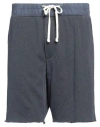 James Perse Standard Man Shorts & Bermuda Shorts Slate Blue Size 5 Supima, Polyamide, Lyocell In Blue