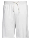 James Perse Standard Man Shorts & Bermuda Shorts White Size 5 Supima, Polyamide, Lyocell In White