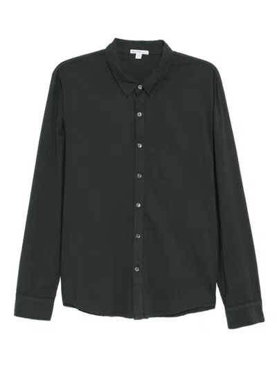 James Perse Standard Shirt In Green