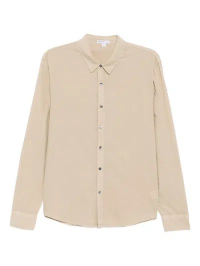 James Perse Standard Shirt In Neutral