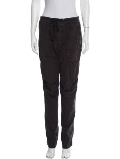 Pre-owned James Perse Straight Leg Pants In Black