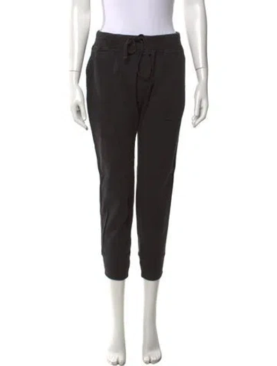 Pre-owned James Perse Straight Leg Pants In Black