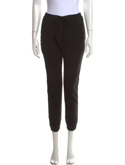 Pre-owned James Perse Straight Leg Pants In Black