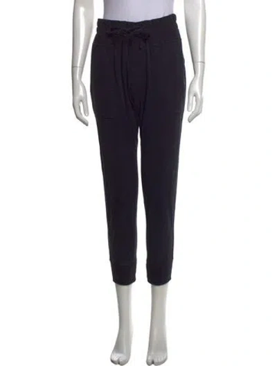Pre-owned James Perse Straight Leg Pants In Black