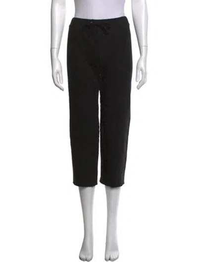Pre-owned James Perse Straight Leg Pants In Black