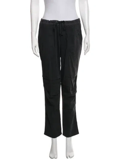Pre-owned James Perse Straight Leg Pants In Black