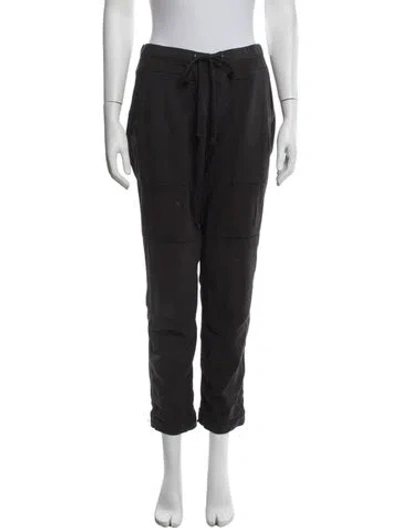 Pre-owned James Perse Straight Leg Pants In Black