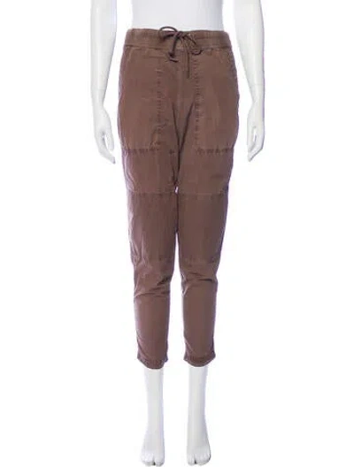 Pre-owned James Perse Straight Leg Pants In Brown