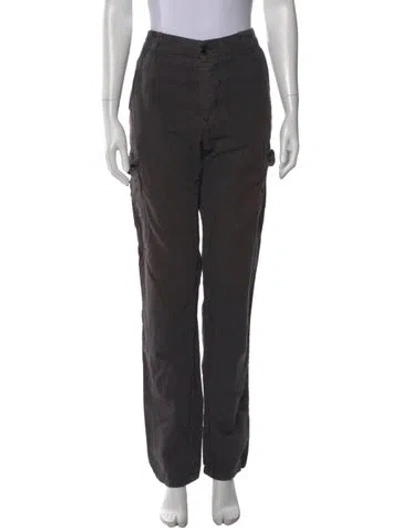 Pre-owned James Perse Straight Leg Pants In Gray