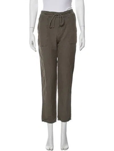 Pre-owned James Perse Straight Leg Pants In Gray