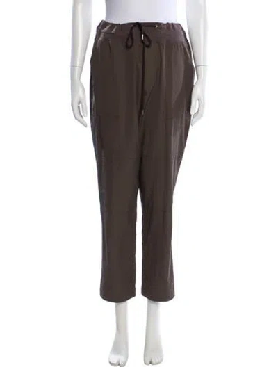 Pre-owned James Perse Straight Leg Pants In Green