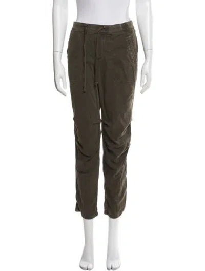 Pre-owned James Perse Straight Leg Pants In Green