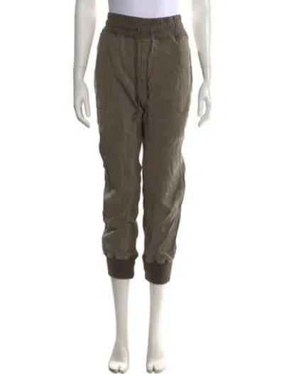 Pre-owned James Perse Straight Leg Pants In Green