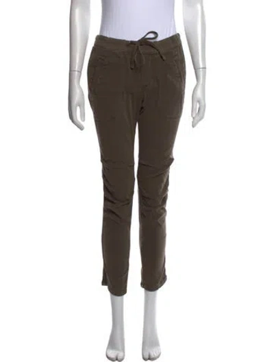 Pre-owned James Perse Straight Leg Pants In Green