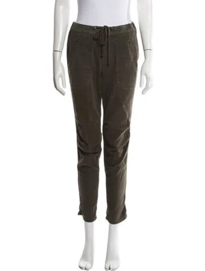 Pre-owned James Perse Straight Leg Pants In Green