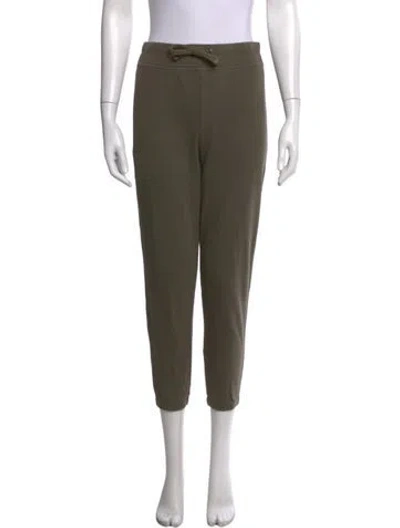 Pre-owned James Perse Straight Leg Pants In Green