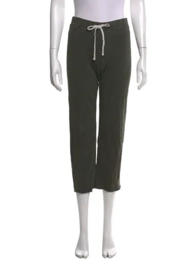 Pre-owned James Perse Straight Leg Pants In Green