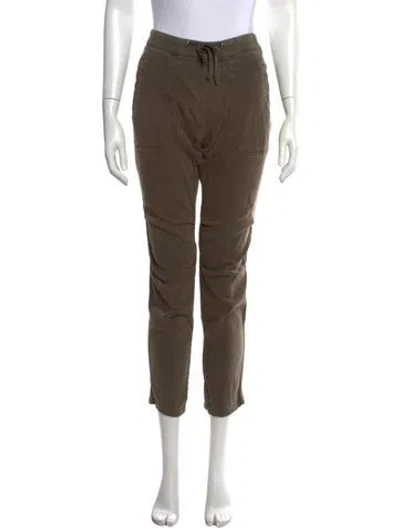 Pre-owned James Perse Straight Leg Pants In Green