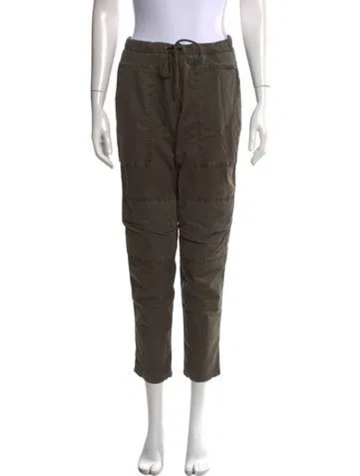 Pre-owned James Perse Straight Leg Pants In Green