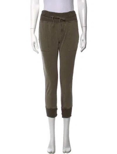 Pre-owned James Perse Straight Leg Pants In Green