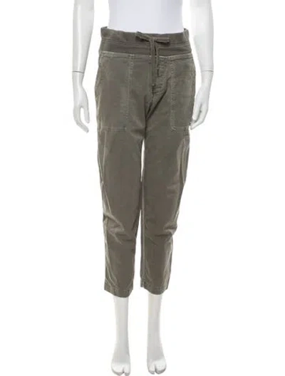 Pre-owned James Perse Straight Leg Pants In Green