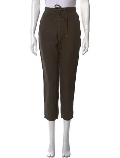 Pre-owned James Perse Straight Leg Pants In Green