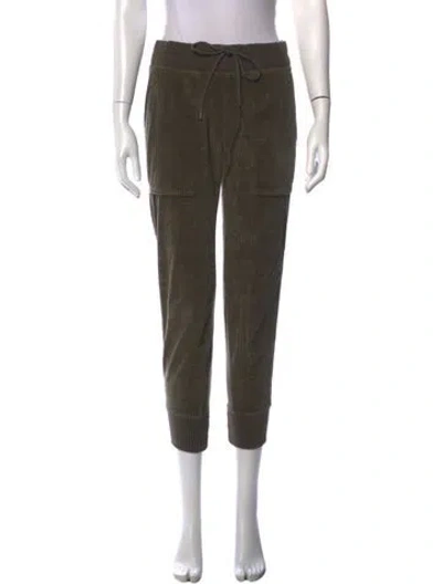 Pre-owned James Perse Straight Leg Pants In Green