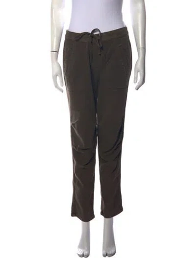 Pre-owned James Perse Straight Leg Pants In Green