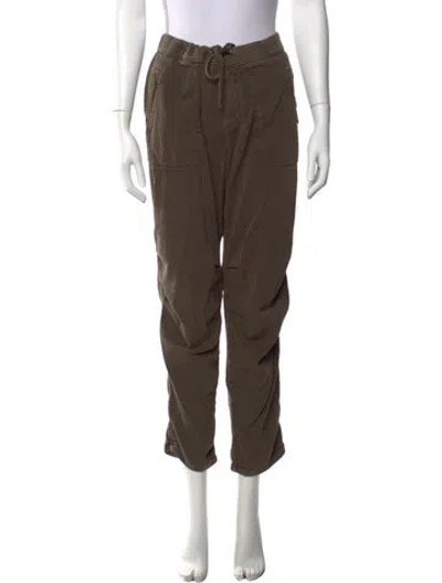 Pre-owned James Perse Straight Leg Pants In Green