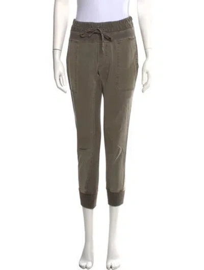 Pre-owned James Perse Straight Leg Pants In Green